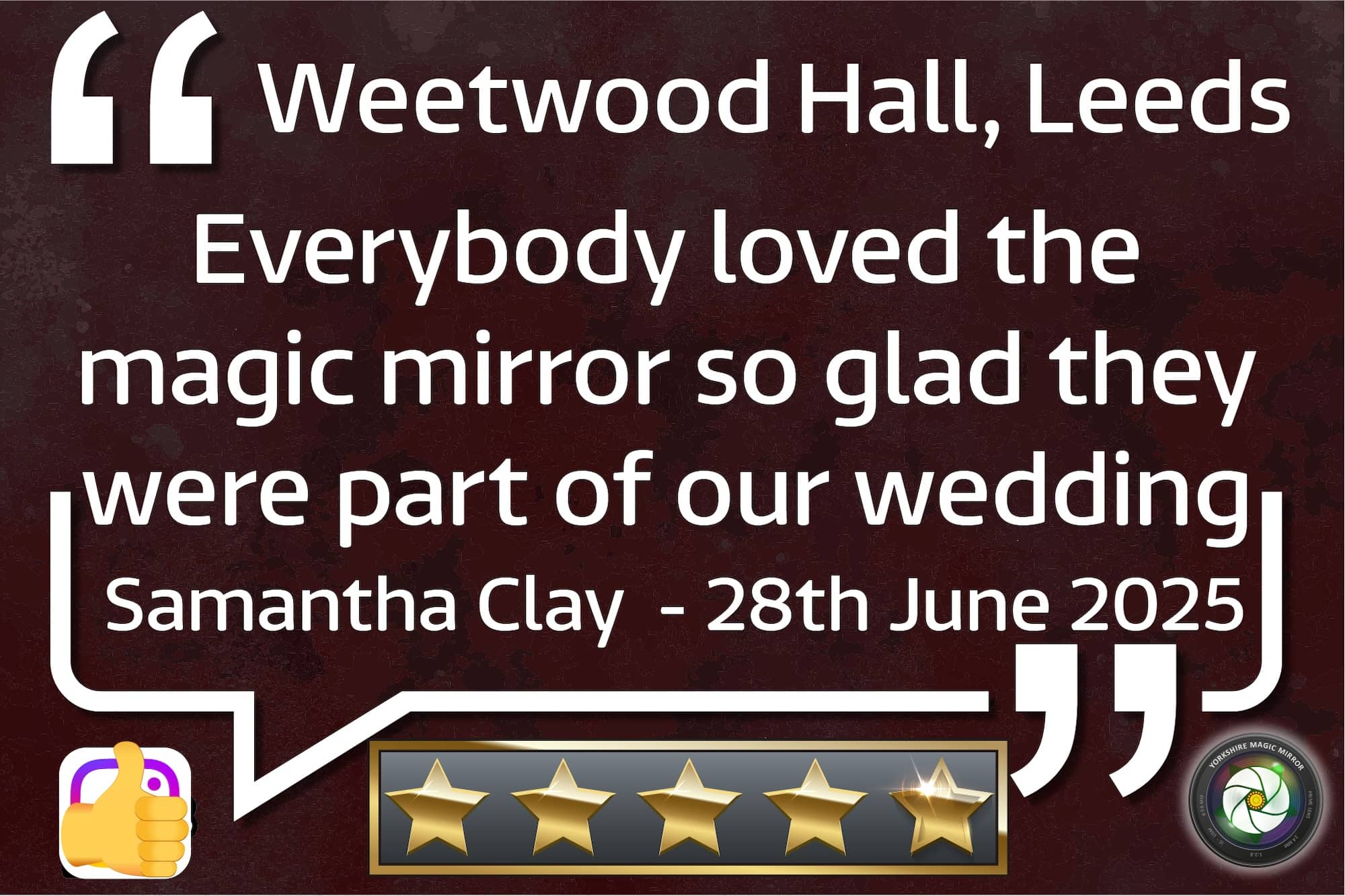 Samantha Clay Weedwood Hall June 2025 Wedding